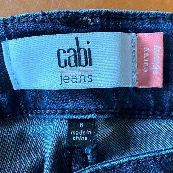 Cabi Curvy Skinny Jeans 3041 Dark Wash Denim - Picture 4 of 9